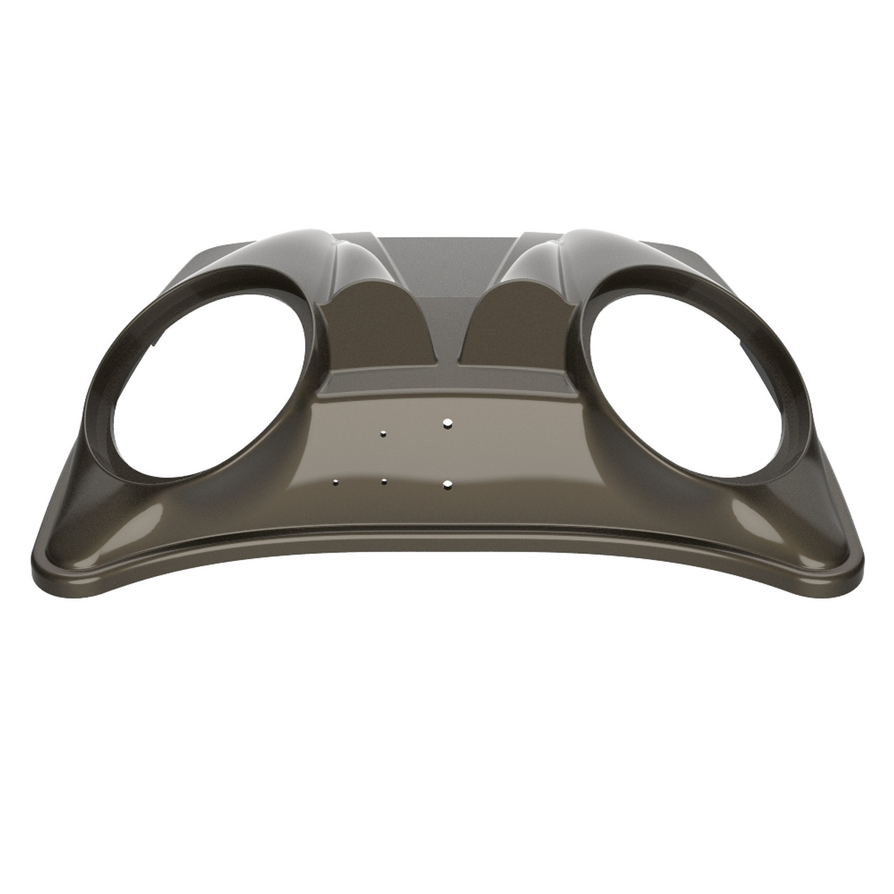 River Rock Gray Dual 8'' Speaker Lids for Advanblack / OEM Harley Rushmore style Razor, Chopped & King Tour Pak