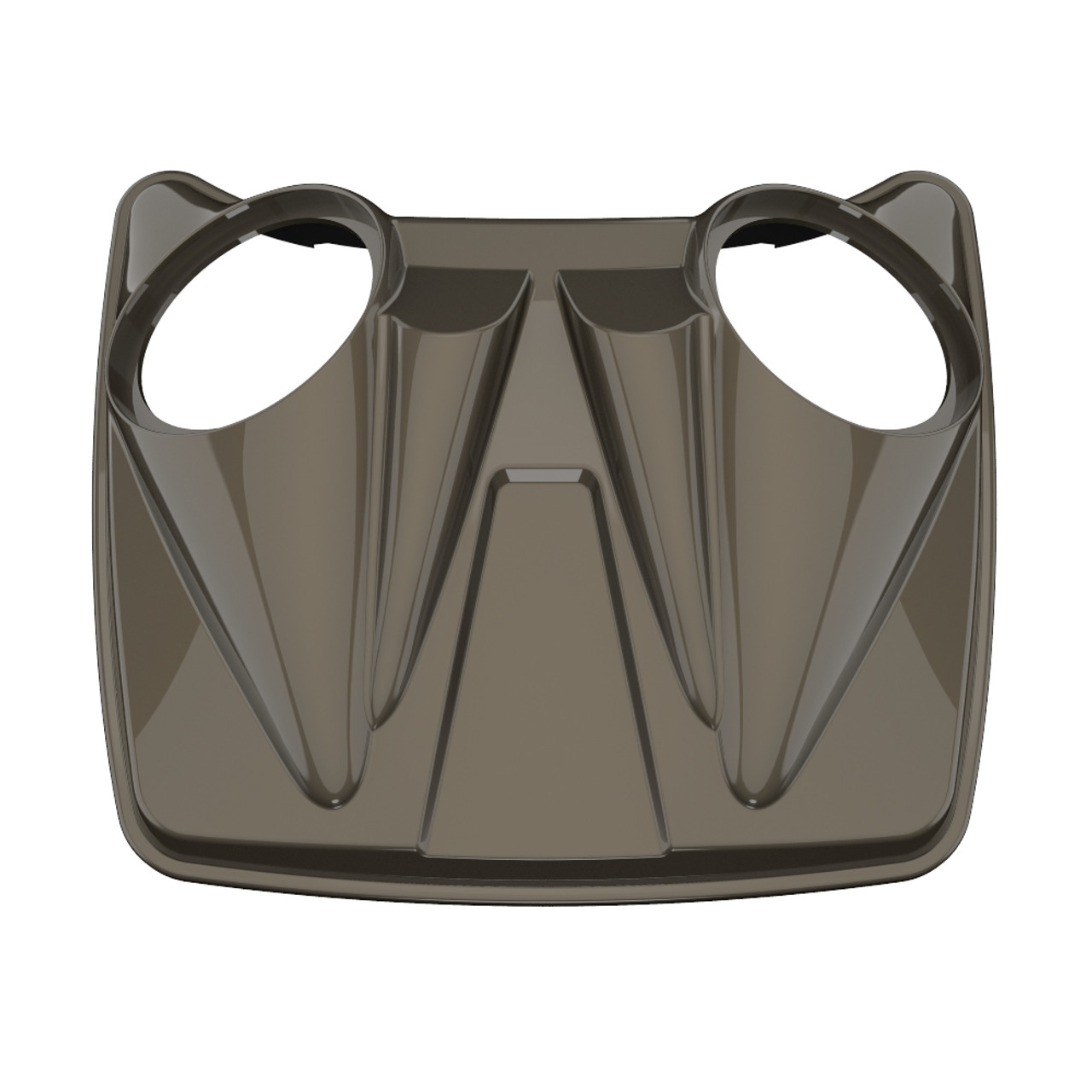 River Rock Gray Dual 8'' Speaker Lids for Advanblack / OEM Harley Rushmore style Razor, Chopped & King Tour Pak