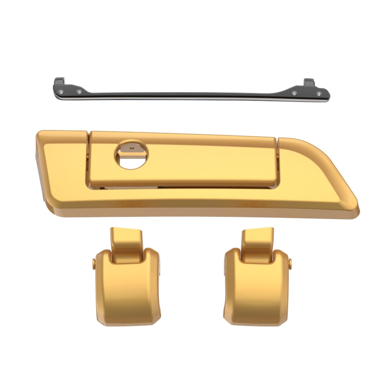 Black Hills Gold Hinges & Latch kit  For Harley Razor Chopped King Tour Pak