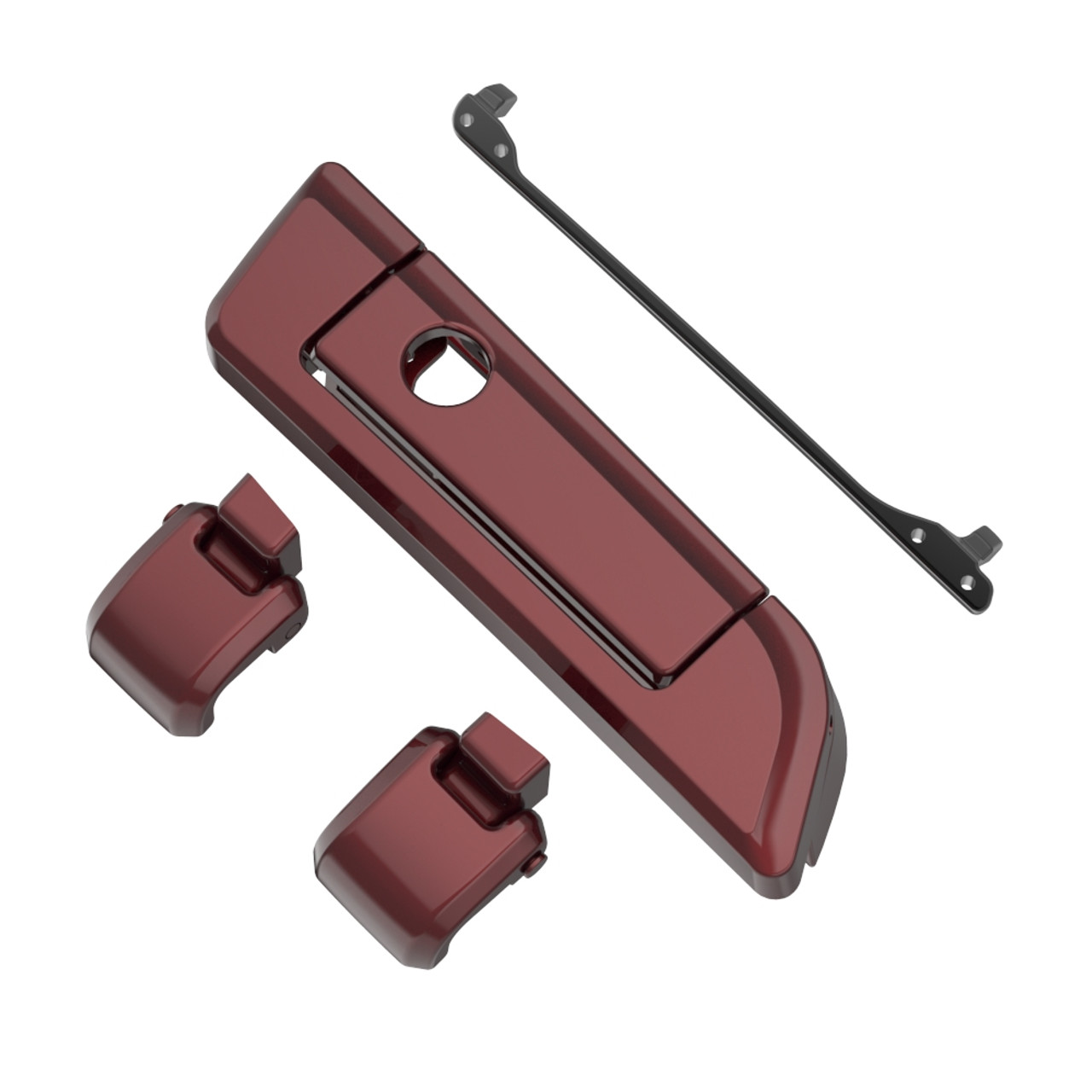 Mysterious Red Sunglo Hinges & Latch kit  For Harley Razor Chopped King Tour Pak