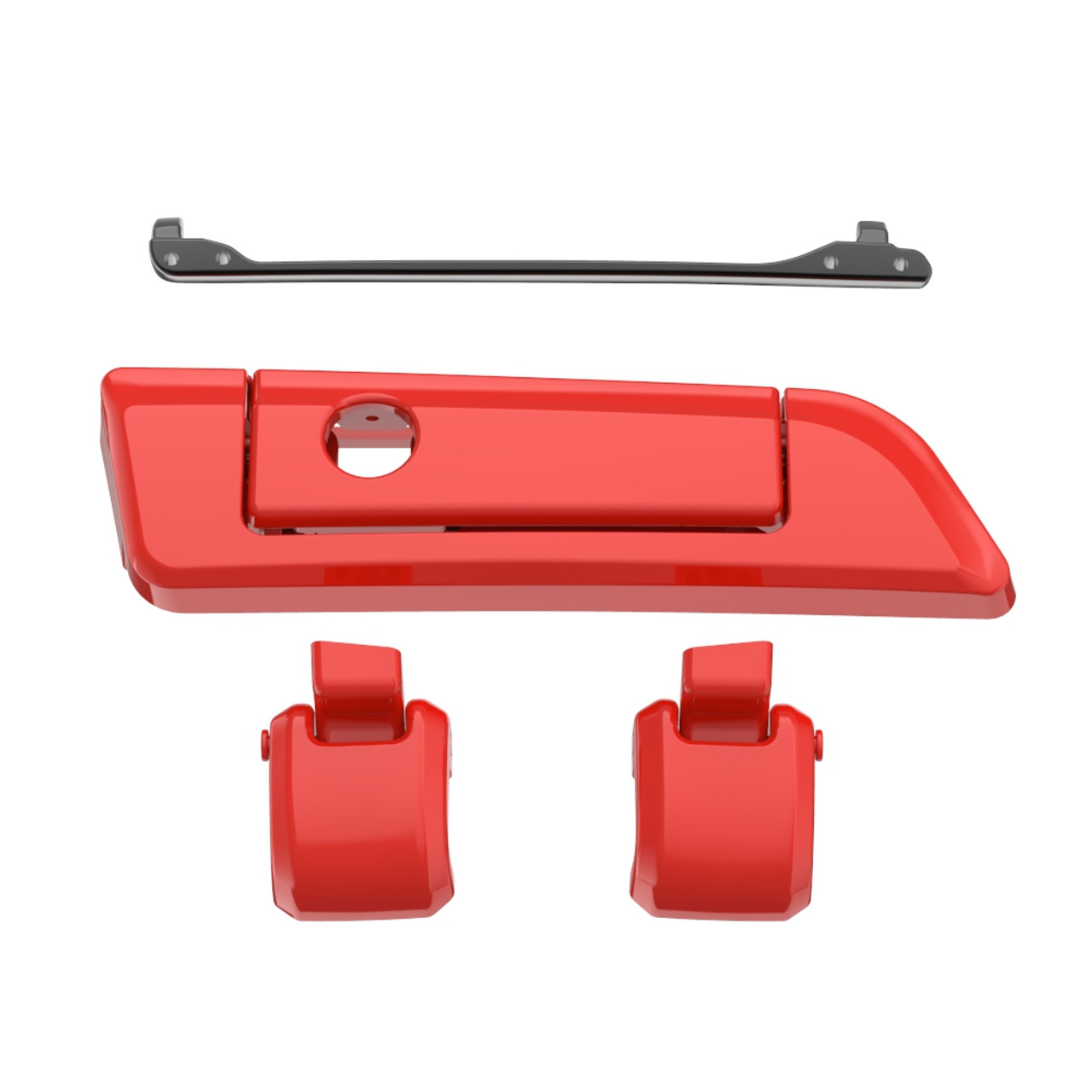 Performance Orange Hinges & Latch kit  For Harley Razor Chopped King Tour Pak