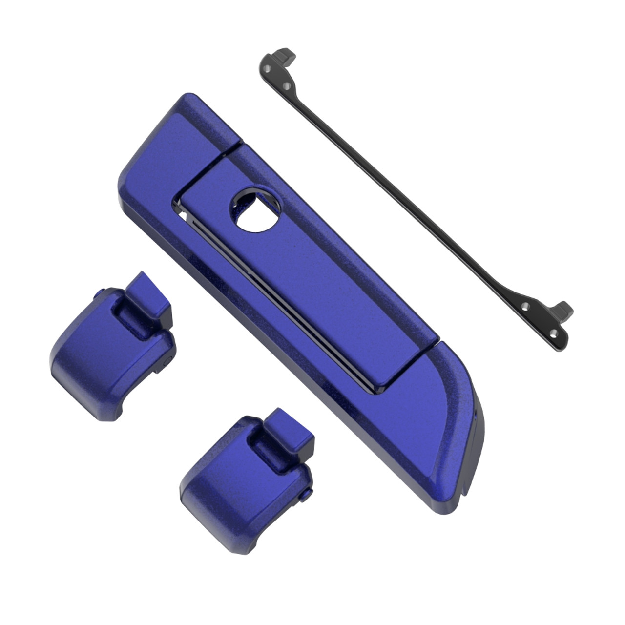Zephyr Blue Hinges & Latch kit  For Harley Razor Chopped King Tour Pak