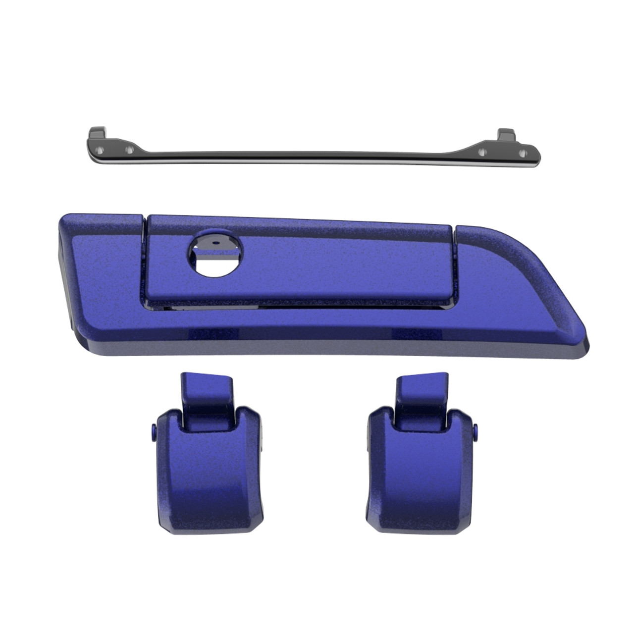 Zephyr Blue Hinges & Latch kit  For Harley Razor Chopped King Tour Pak