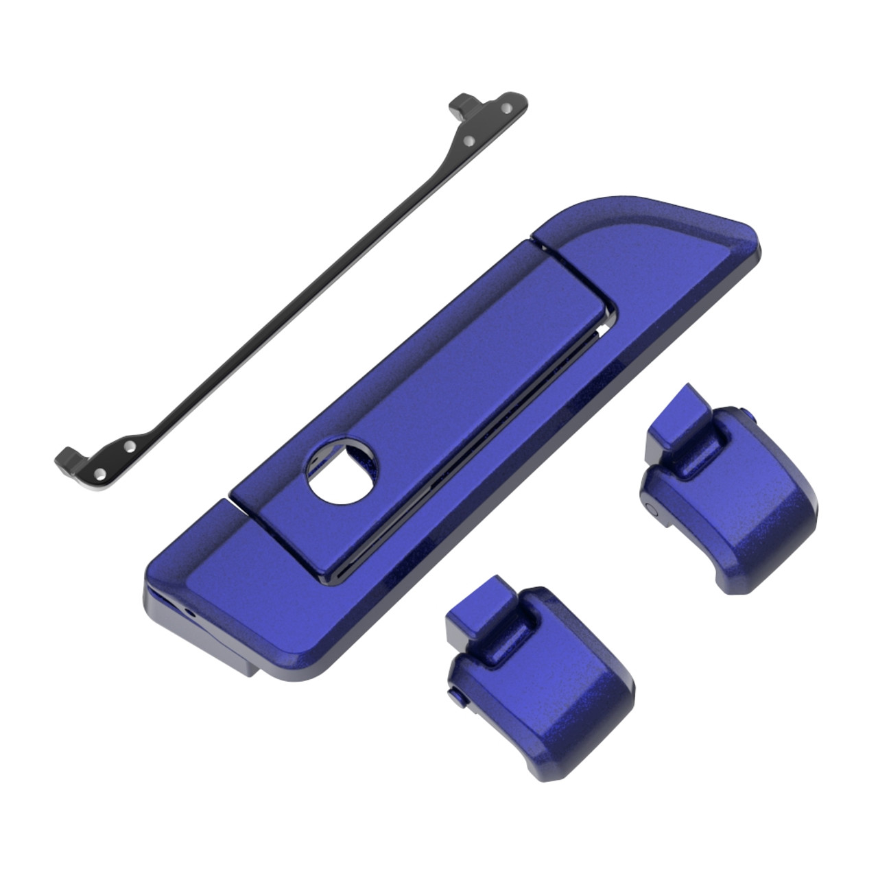 Zephyr Blue Hinges & Latch kit  For Harley Razor Chopped King Tour Pak