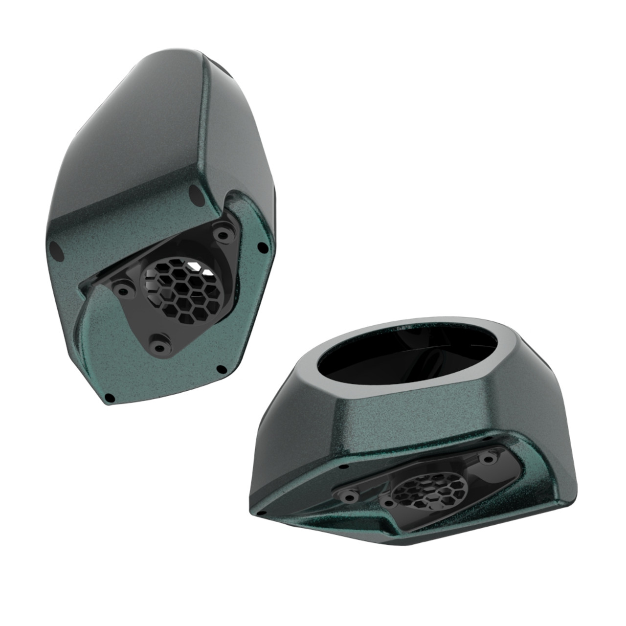 Deep Jade Pearl 6.5 Inch Speaker Pods for Advanblack & Harley King Tour Pak