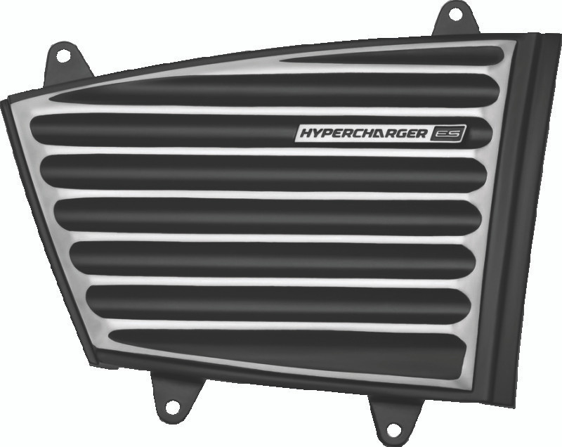 Kuryakyn #9369 - Classic Faceplate Hypercharger ES Black & Chrome