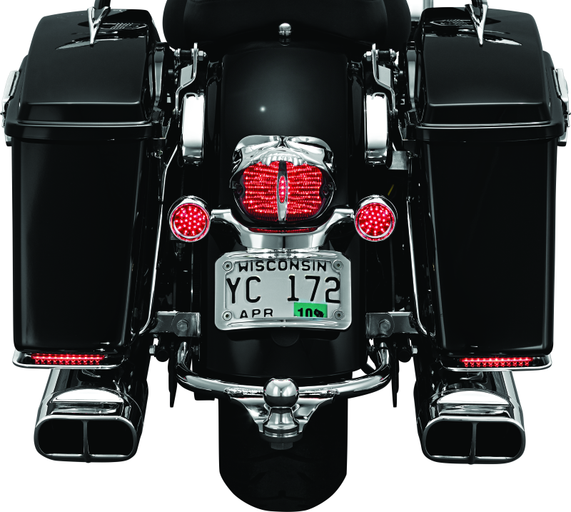 Kuryakyn #9009 - Zombie Taillight Cover Chrome