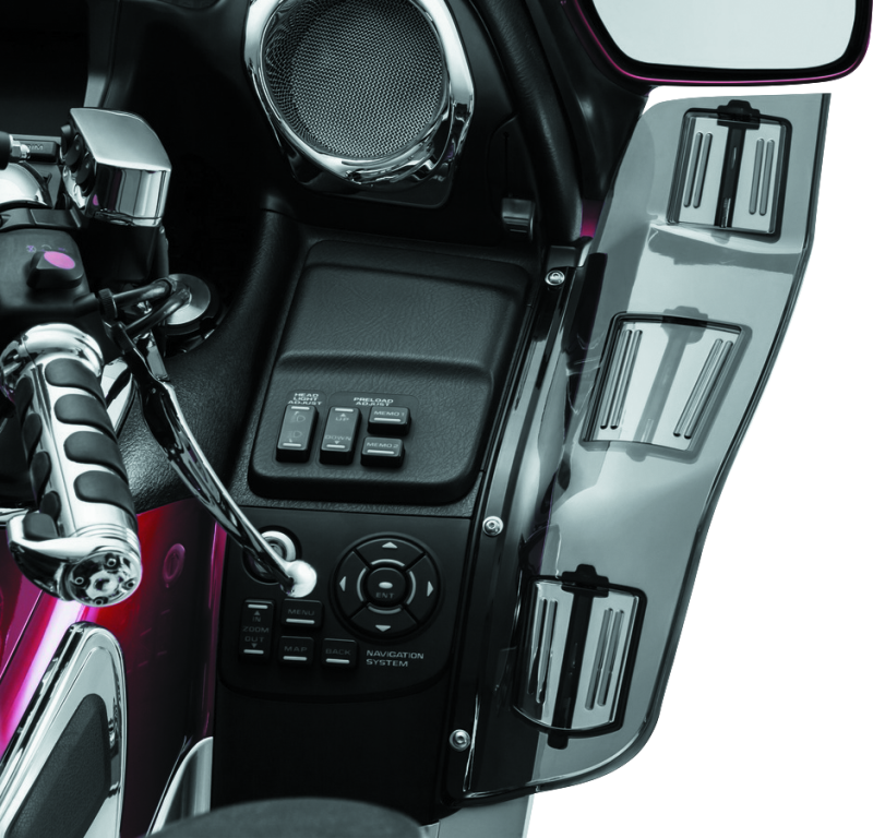 Kuryakyn #8939 - Dragon Wings 01-17 Honda GL1800 Models Smoke