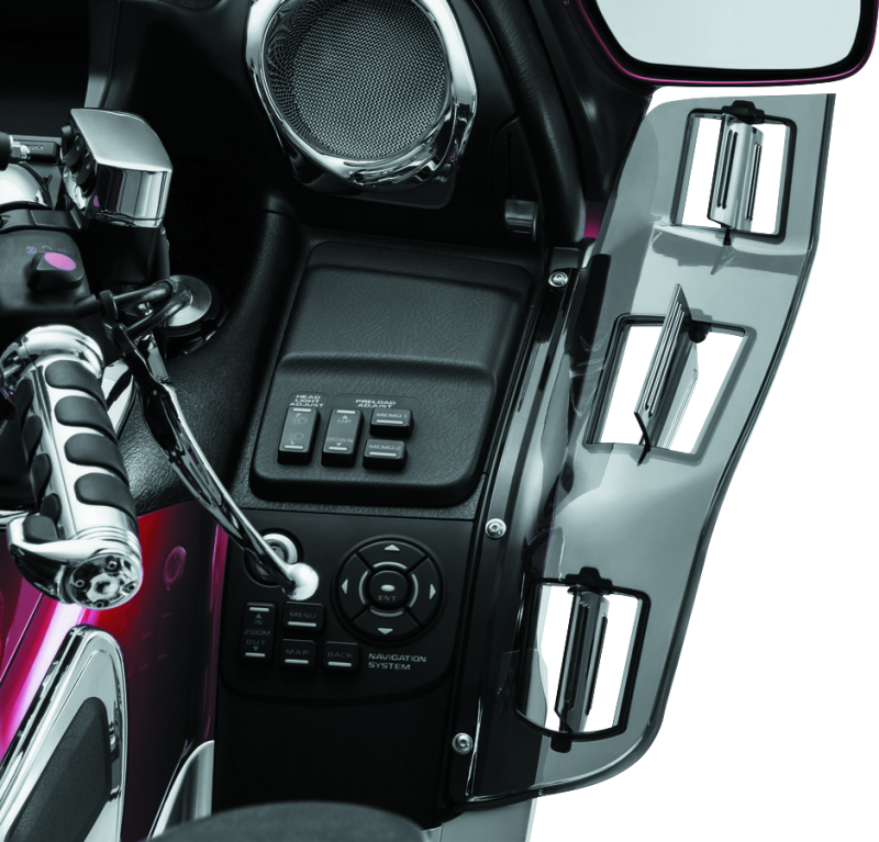 Kuryakyn #8939 - Dragon Wings 01-17 Honda GL1800 Models Smoke