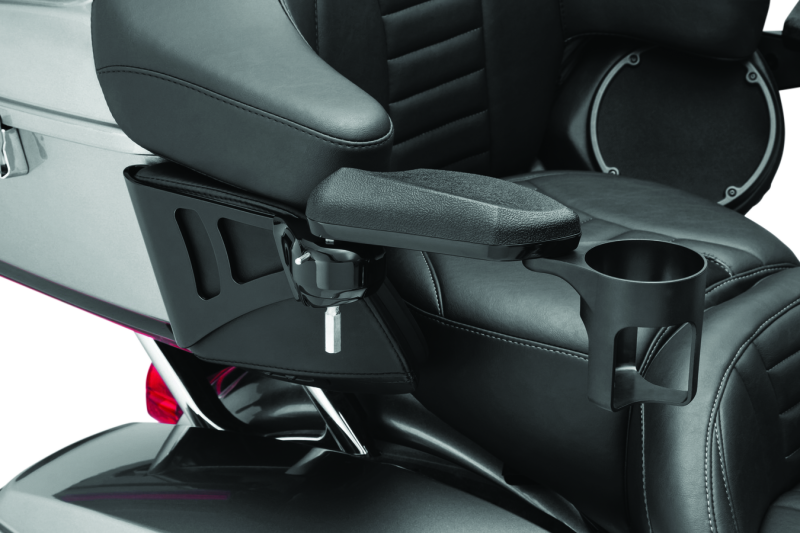 Kuryakyn #8700 - Passenger Armrests 14-Up Touring and Tri Glide Black