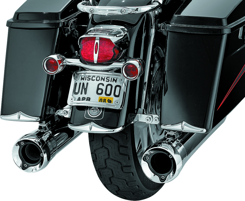Kuryakyn #8640 - Rear Fender Or Saddlebag Accent Tips Chrome (Pair)