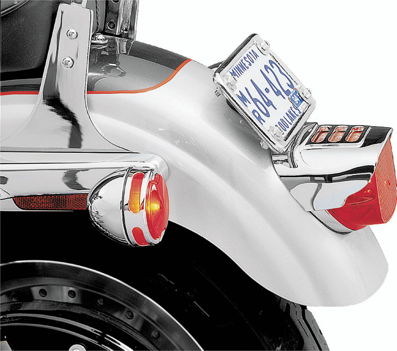 Kuryakyn #8130 - Tail Lamp Visor With Slots Chrome