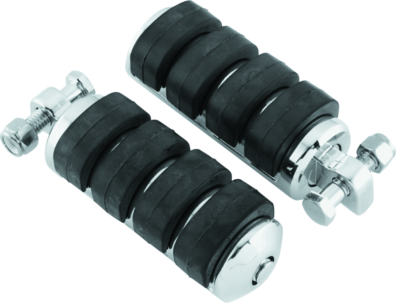 Kuryakyn #8002 - ISO Peg Large With Male Adapter Chrome (Pair)