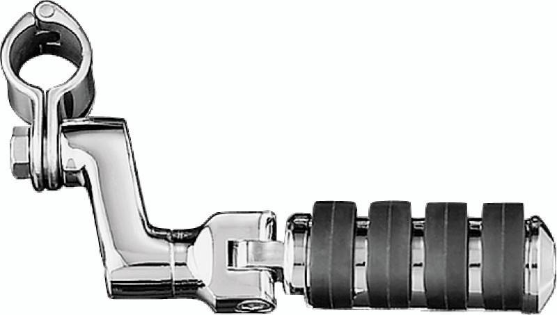 Kuryakyn #7999 - Large ISO Offset Highway Pegs With 1-1/4inch Clamp Chrome (Pair)