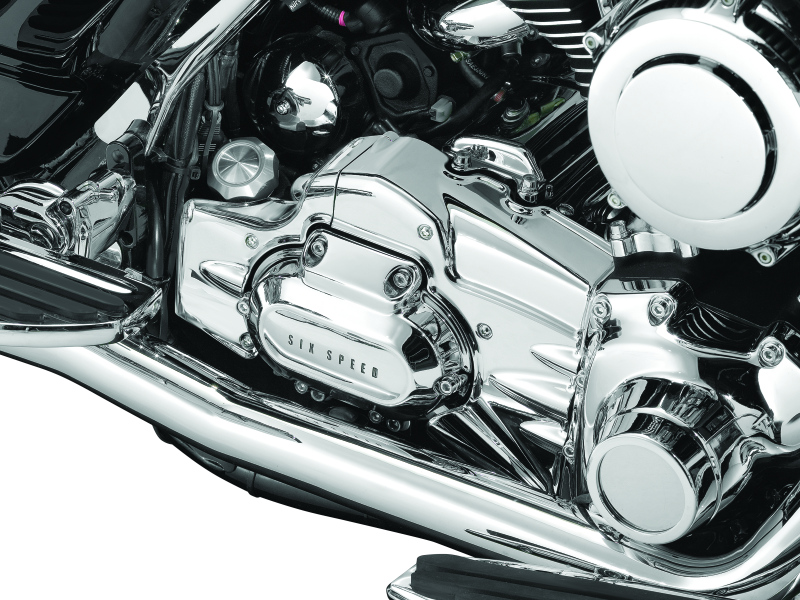 Kuryakyn #7877 - Transmission Shroud 07-08 Touring with True Dual Exhaust