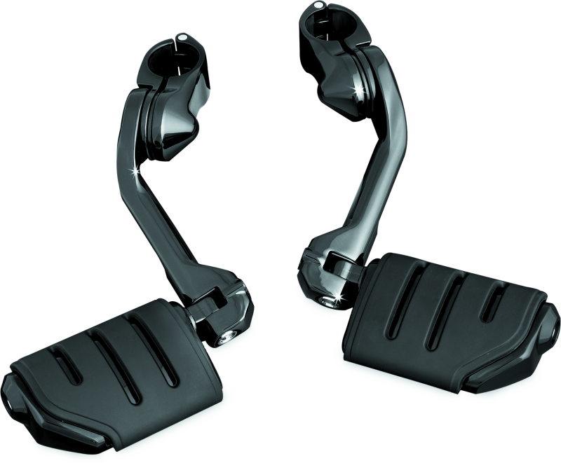 Kuryakyn #7584 - Tour Tech Trident Dually 6in Back Arm With 1-1/4in Clamps Black