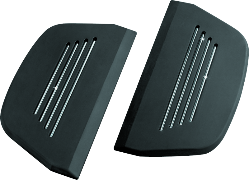 Kuryakyn #7554 - Premium Passenger Board Inserts 86-Up Touring Models Black