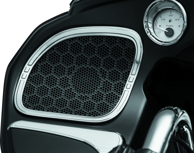 Kuryakyn #7385 - Tri-Line Speaker Accents For Road Glide Chrome