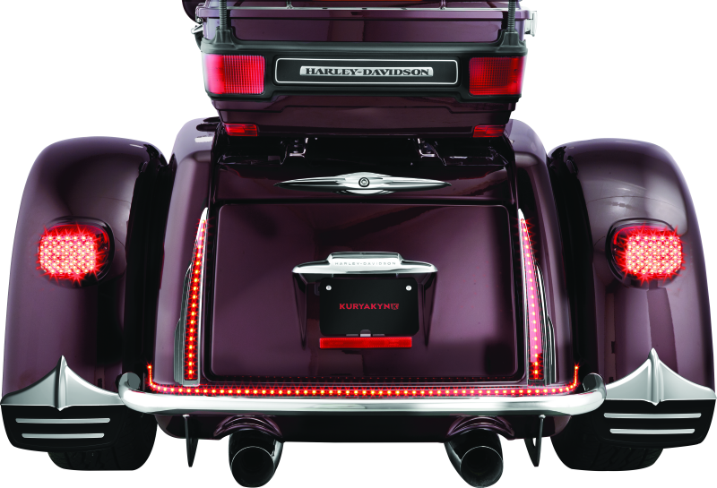 Kuryakyn #7220 - Rear Mud Flaps For Trikes Chrome
