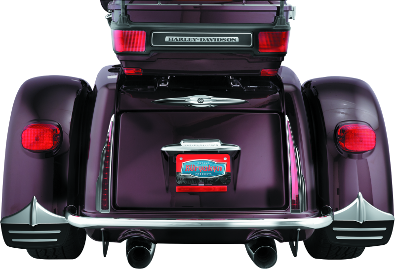 Kuryakyn #7220 - Rear Mud Flaps For Trikes Chrome