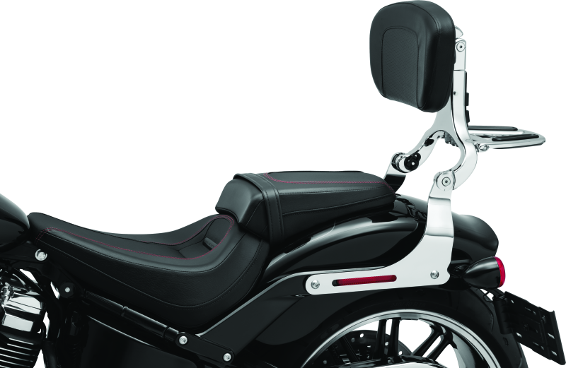 Kuryakyn #7081 - Fixed Mounts Multi-Purpose Driver & Passenger Backrest 18-Up Softail Black