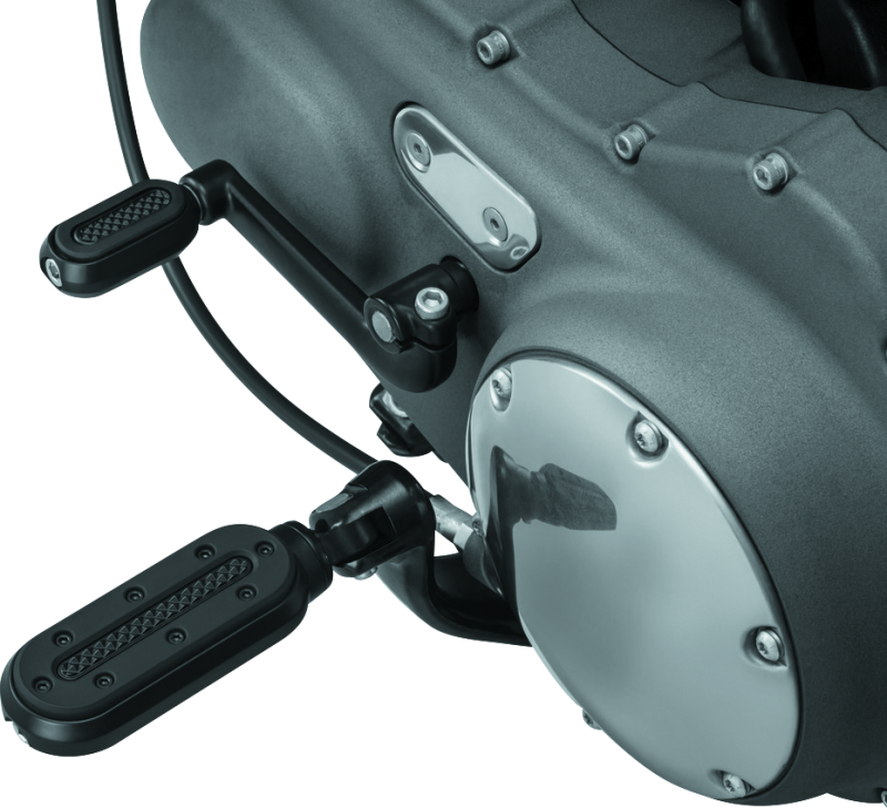 Kuryakyn #7032 - Heavy Industry Pegs With Adapters Satin Black