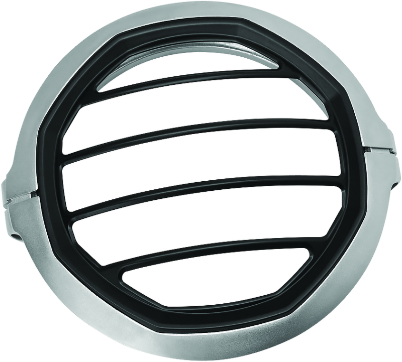 Kuryakyn #6687 - Dillinger Headlight Trim 5-3/4 Sil
