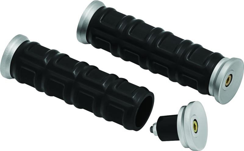 Kuryakyn #6678 - Dillinger Grips 7/8in Universal Nickel