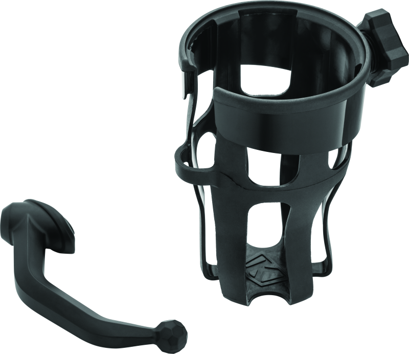 Kuryakyn #6495 - Reflex Drink Holder Honda Goldwing DCT Handlebar Left Side Mount Black