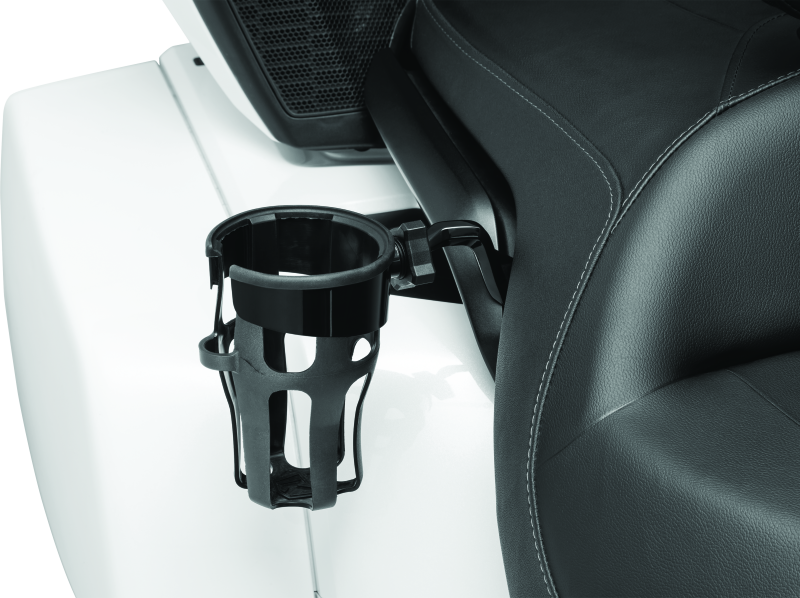Kuryakyn #6493 - Reflex Drink Holder 18 and Up GL1800 Passenger Mount Black