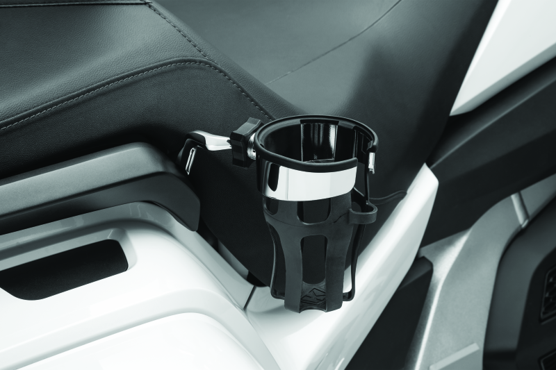 Kuryakyn #6492 - Reflex Drink Holder 18 and Up GL1800 Passenger Mount Chrome