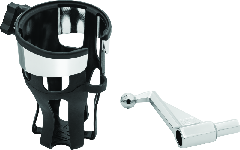 Kuryakyn #6490 - Reflex Drink Holder 01-17 GL1800 Passenger Mount Chrome