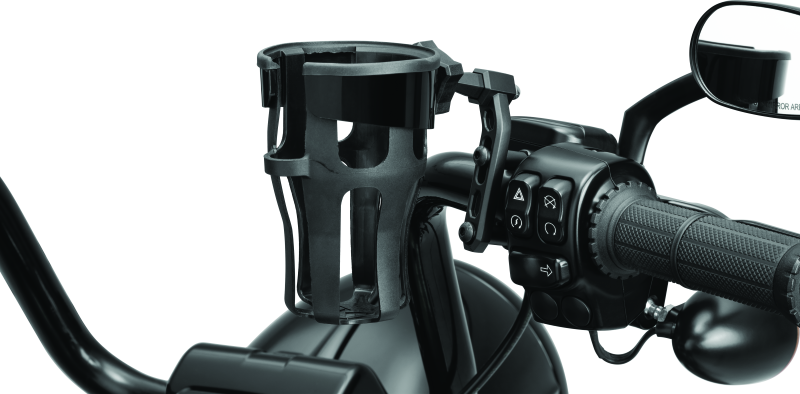 Kuryakyn #6485 - Reflex Drink Holder Perch Mount Black
