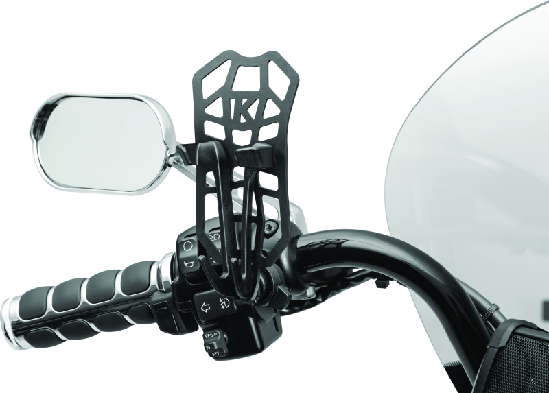 Kuryakyn #6437 - Free-Flex Device Holder Perch Screw Mount Black