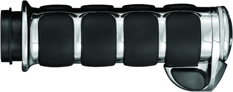 Kuryakyn #6228 - ISO Grips With Throttle Boss Throttle-By-Wire Chrome