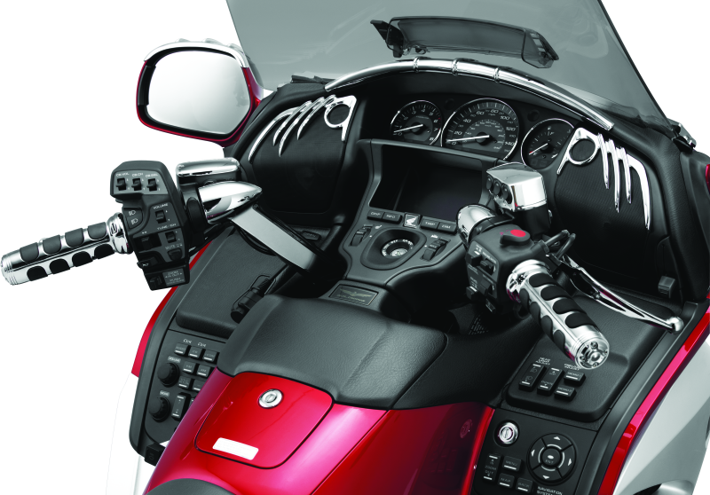 Kuryakyn #6183 - ISO Grips For GL1800 With Heated Grips Chrome