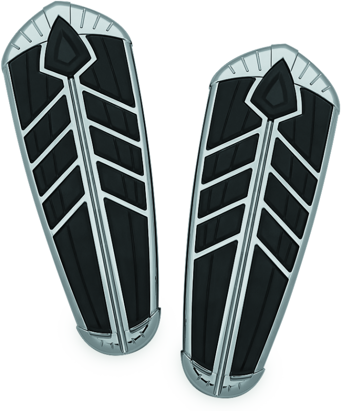 Kuryakyn #5650 - Spear Driver Floorboard Inserts Indian Chrome