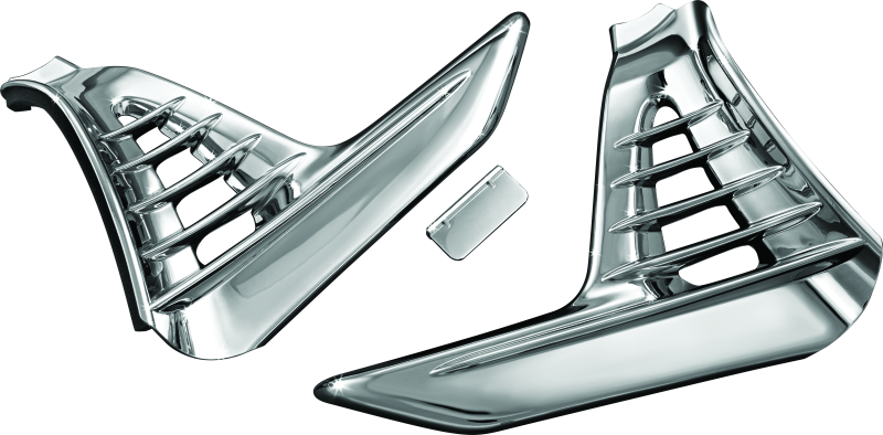 Kuryakyn #3913 - Louvered Battery Box Cover 01-10 GL1800 Chrome