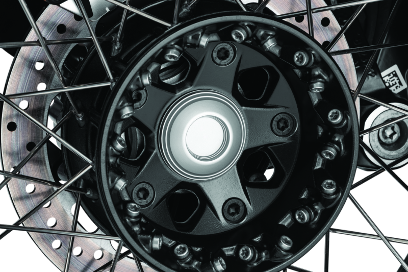 Kuryakyn #3808 - Lodestar Rear Axle Sliders-BMW-Silver