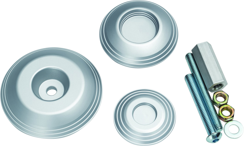 Kuryakyn #3808 - Lodestar Rear Axle Sliders-BMW-Silver