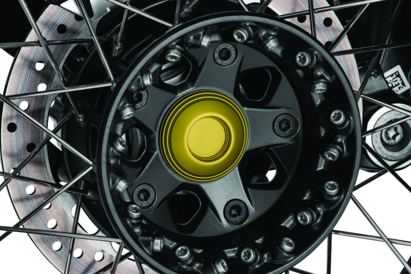 Kuryakyn #3802 - Lodestar Rear Axle Sliders-BMW-Gold