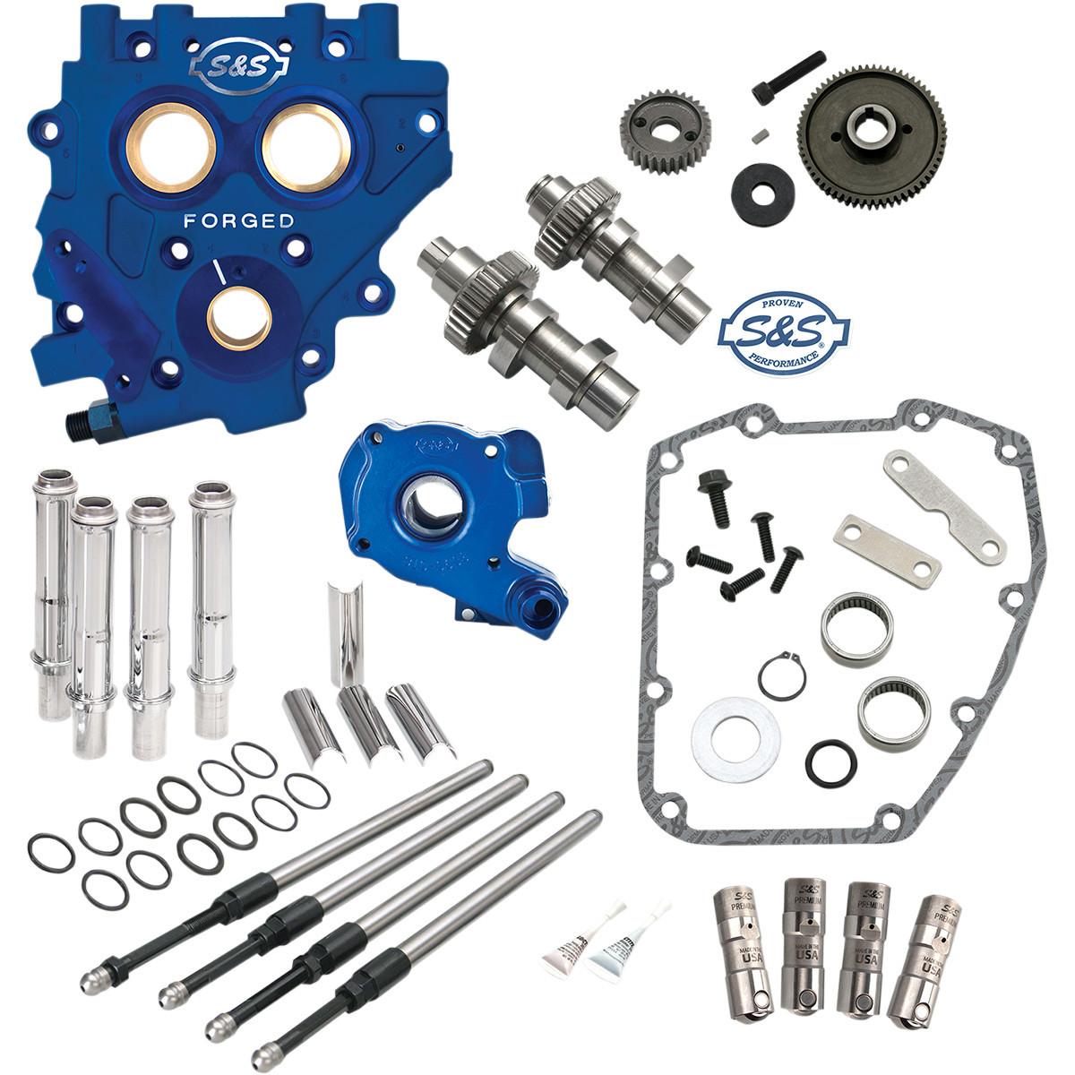 S&S Cycle #310-0814 - Cam Chest with Plate Kit - 510G - Standard Cams - Twin Cam