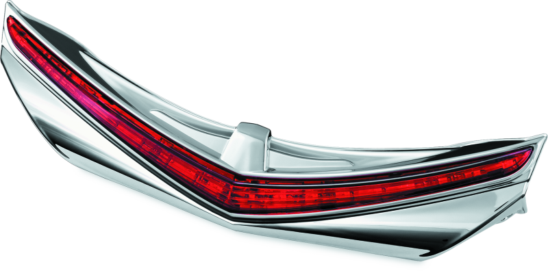 Kuryakyn #3236 - L.E.D. Rear Fender Tip 12-17 GL1800 Chrome Red Lens