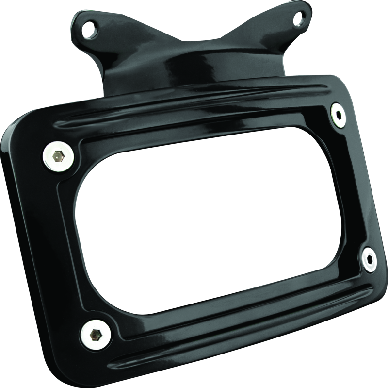 Kuryakyn #3147 - Curved License Plate Mount Black