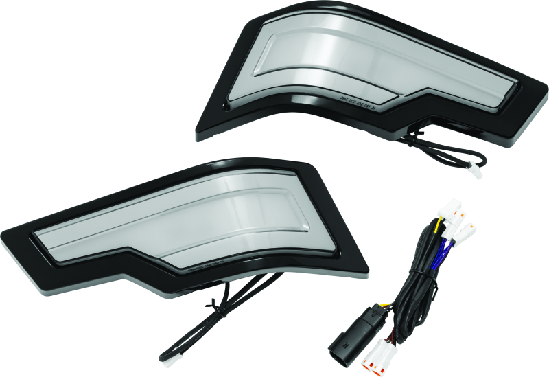 Kuryakyn #2955 - Tracer Tour Pak Rear Lights Black Smoke Lens