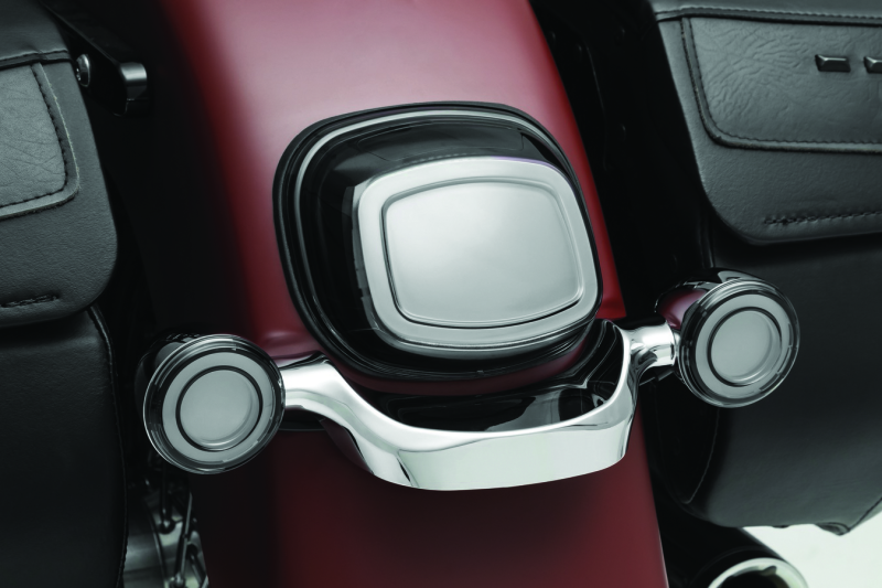 Kuryakyn #2907 - Tracer L.E.D. Front Turn Signal Insert, Red Light, Smoke Lens 1156