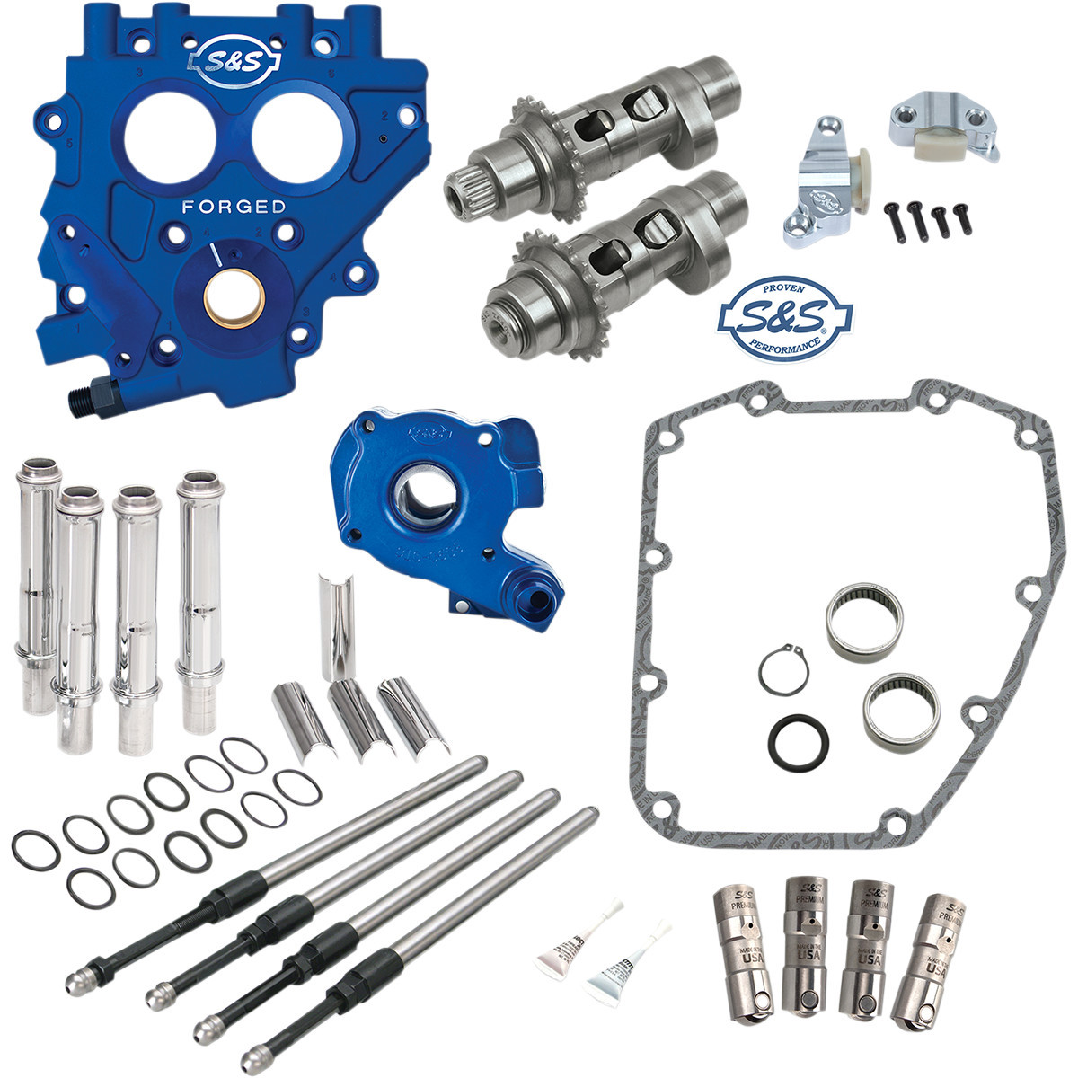 S&S Cycle #330-0544 - Cam Chest with Plate Kit - 551CE - Easy Start Cams - Twin Cam
