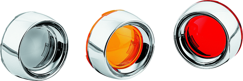 Kuryakyn #2107 - Deep Dish Bezel With Smoke Lens Chrome