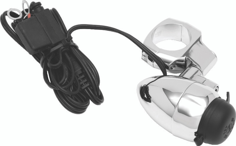 Kuryakyn #1476 - Electrical Power Point With 1-1/4 inch Bar Mount Chrome