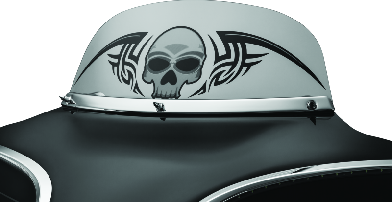 Kuryakyn #1310 - Smooth Windshield Trim 96-13 Touring Chrome